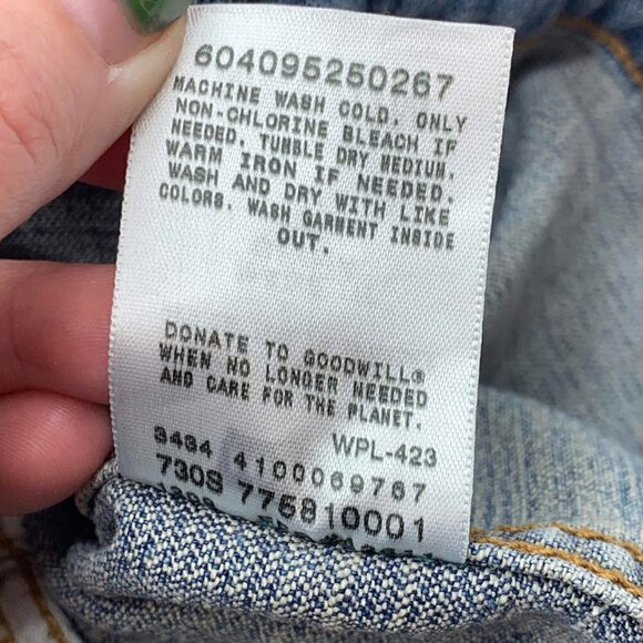 Levi Strauss Vintage Levi's Light Wash Denim Vest - Picture 6 of 6